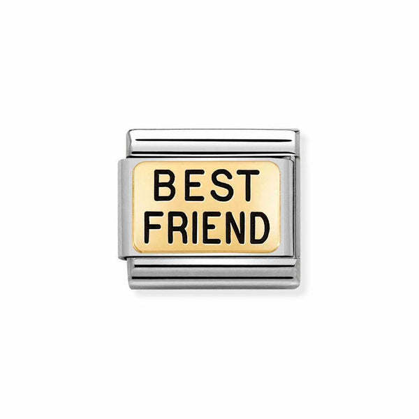 Nomination Classic Link Best Friend Charm in Gold