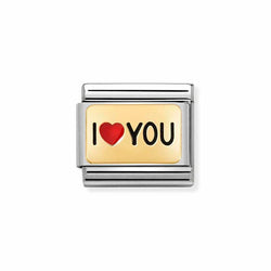 Nomination Classic Link I Love You Charm in Gold