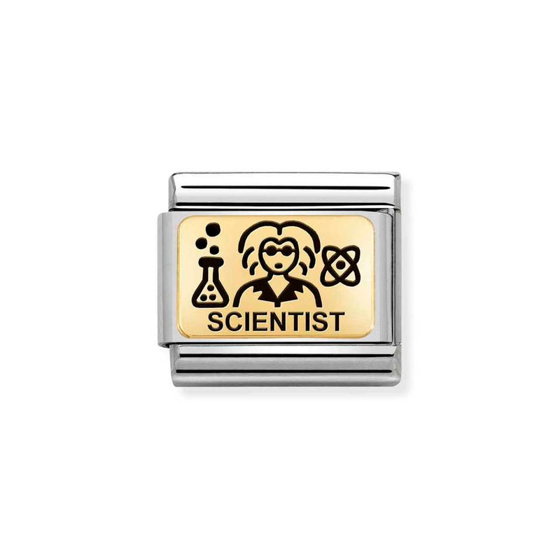 Nomination Classic Link Scientist Charm in Gold