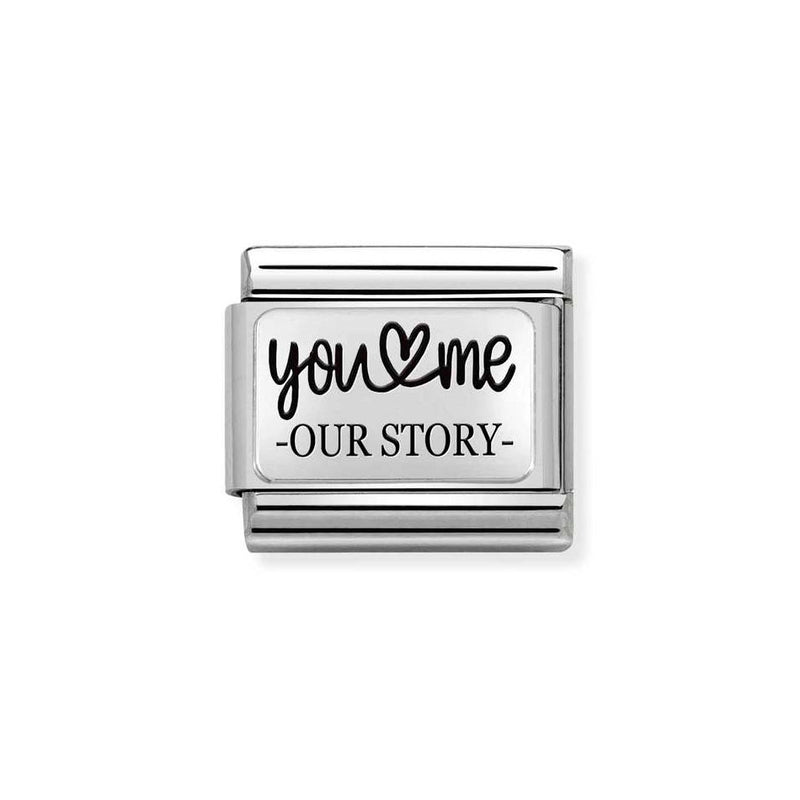 Nomination Classic Link You and Me Our Story Charm in Silver