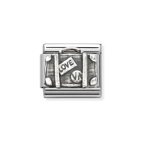 Nomination Classic Link Suitcase Charm in Silver