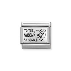 Nomination Classic Link To the Moon and Back Charm in Silver