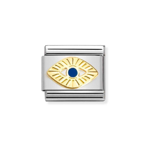 Nomination Classic Link Etched Eye of God Charm in Gold