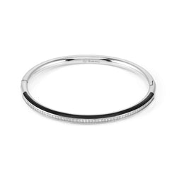 Nomination Drusilla Bangle with Black Enamel & CZ