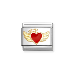 Nomination Classic Link Angel Heart Charm in Gold