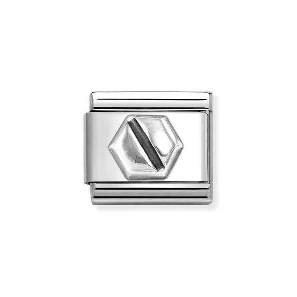 Nomination Classic Link Hex Screw Charm in Silver