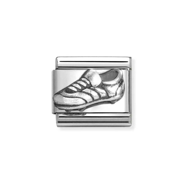 Nomination Classic Link Football Boot Charm in Silver