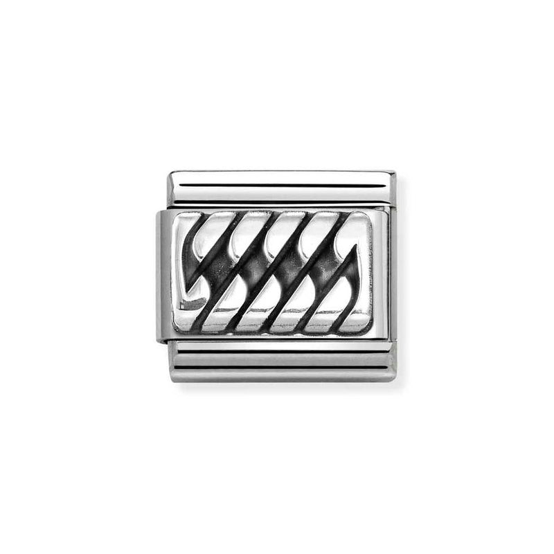 Nomination Classic Link Braid Charm in Silver