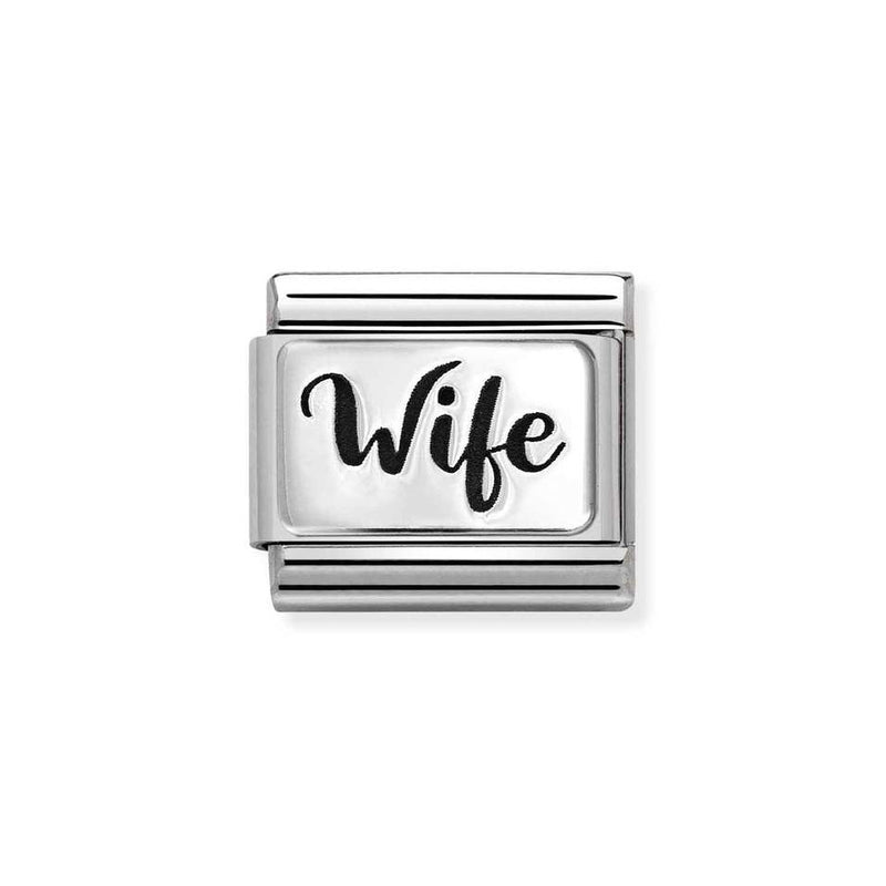 Nomination Classic Link Wife Charm in Silver