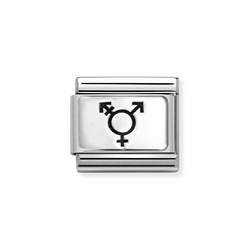 Nomination Classic Link Transgender Symbol Charm in Silver