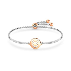 Nomination Milleluci Rose Gold & CZ Zodiac Bracelet Taurus