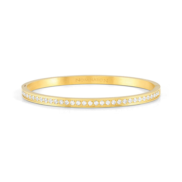 Nomination Pretty Bangles Gold with White CZ