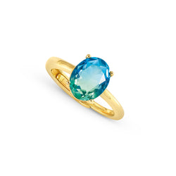 Nomination Symbiosi Ring Blue-Green Gold