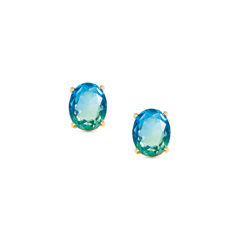 Nomination Symbiosi Earrings Blue-Green Gold