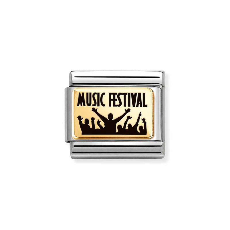 Nomination Classic Link Music Festival Charm in Gold