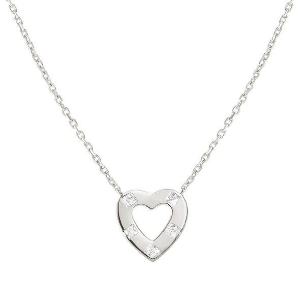 Nomination Carismatica Heart Necklace in Silver with White CZ