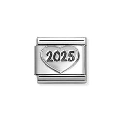 Nomination Classic Link 2025 Heart Charm in Silver