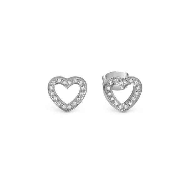 Nomination Soffio D'Amore Heart Earrings with Cubic Zirconia