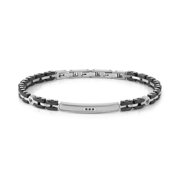 Nomination Strong 5 Diamond Bracelet Black