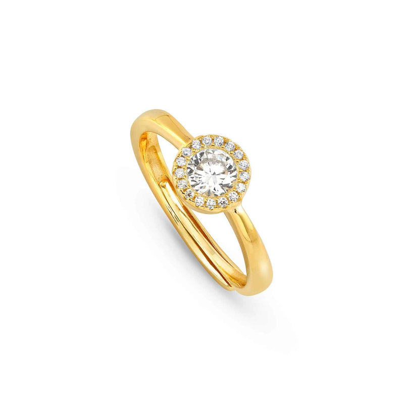 Nomination Seidivina Solitaire CZ Halo Ring