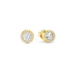 Nomination Seidivina Solitaire Halo Stud Earrings