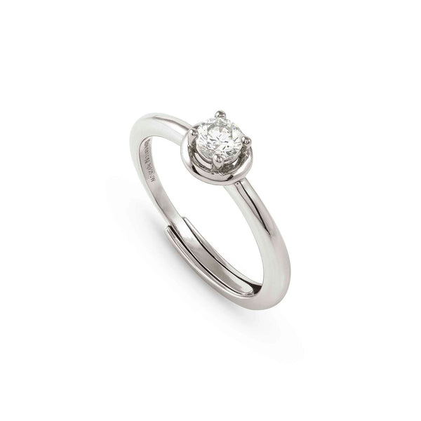 Nomination Cosmic Love Ring Circle with CZ silver