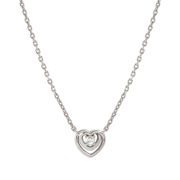 Nomination CosmicLove Heart Necklace with CZ silver