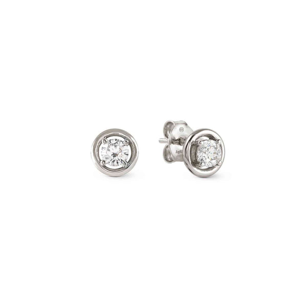 Nomination CosmicLove Circle Earrings with CZ silver