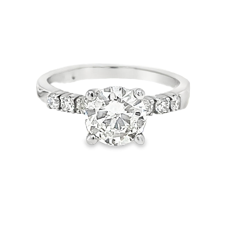 Solitaire Diamond Engagement Ring 1.31ct 18ct White Gold