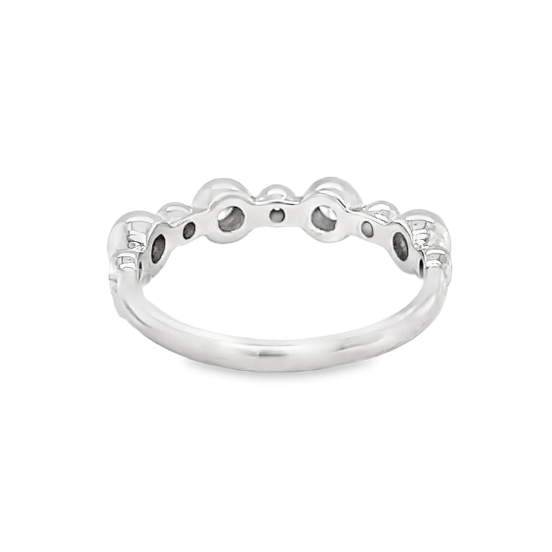 Diamond Bubble Eternity Ring 0.65ct 9ct White Gold rear