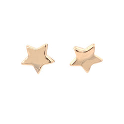 9ct Yellow Gold Star Stud Earrings