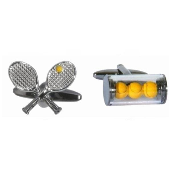 Dalaco Tennis Racket & Balls Cufflinks 90-1371