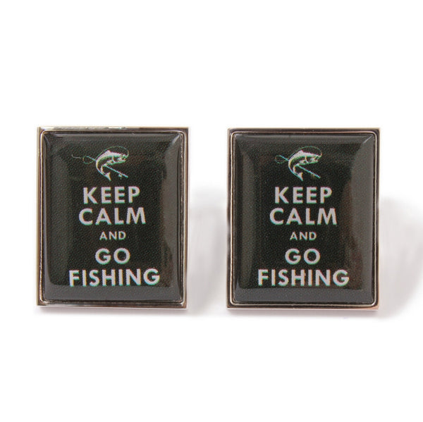 Dalaco Keep Calm and Go Fishing Cufflinks 90-1546