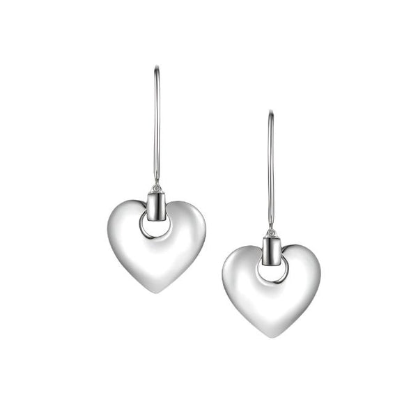 Amore Argento Heartbeat Drop Earrings 9288