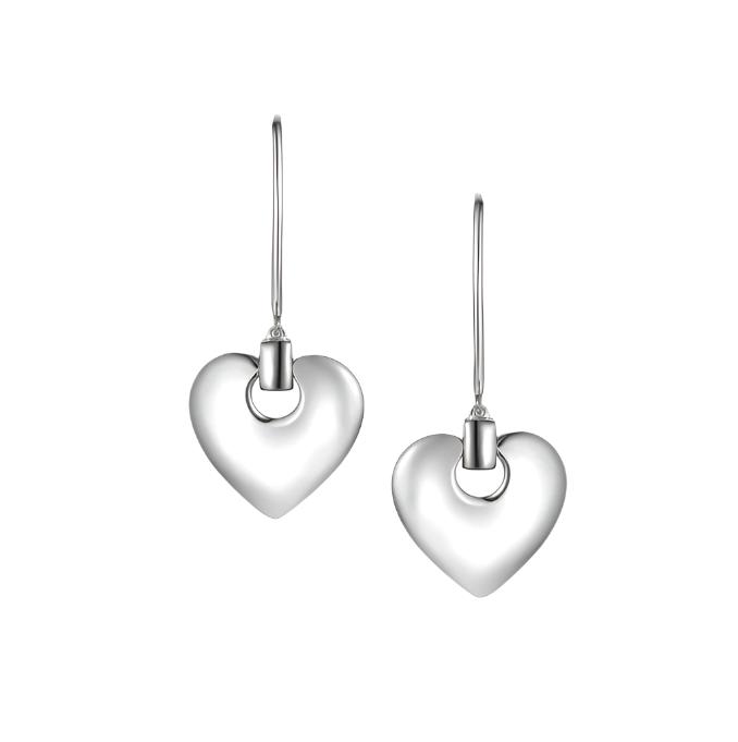 Amore Argento Heartbeat Drop Earrings 9288