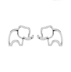 Sterling Silver Elephant Stud Children's Earrings