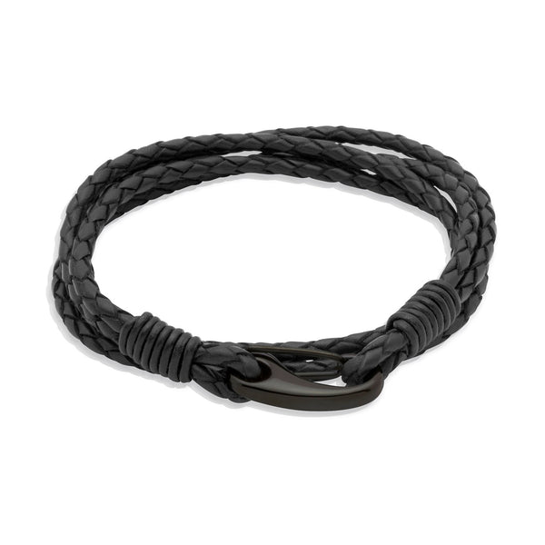 Unique & Co Men's Leather Bracelet B87BL