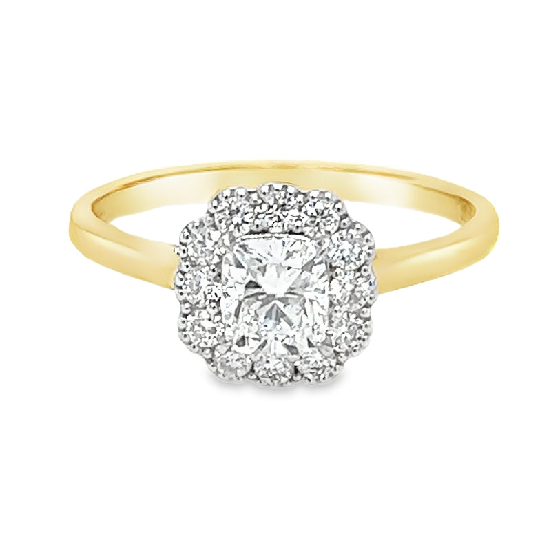 Colormond Aurora Lab Grown Diamond Ring 18ct Gold