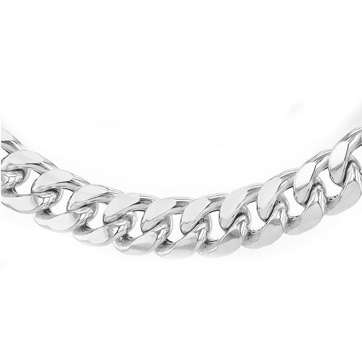 Sterling Silver Men's 6.6mm Cuban Curb Chain CLOSE UP