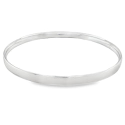 Sterling Silver 5mm Flat Court Stacker Bangle