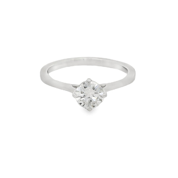 Platinum Solitaire Diamond Engagement Ring 0.58ct