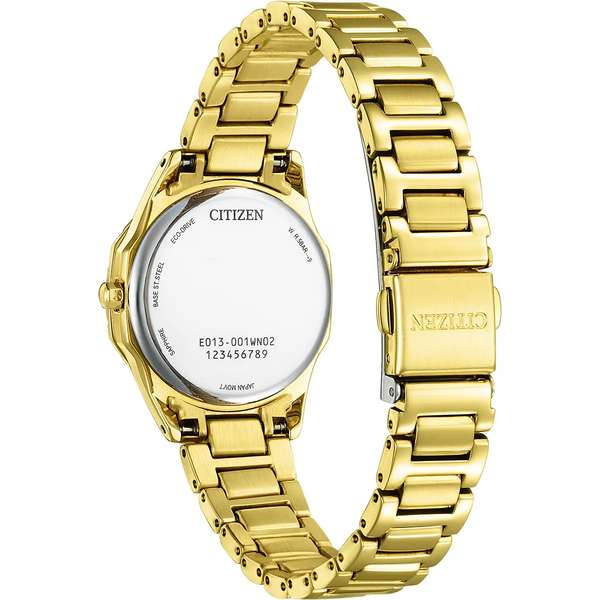 Citizen Eco Drive Ladies Diamond Watch EW2652-55E rear view
