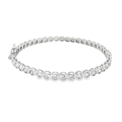 Sterling Silver 4mm CZ Tennis Bangle