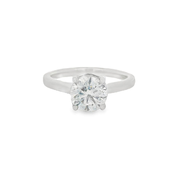 Platinum Solitaire Lab Grown Diamond Engagement Ring 1.50ct