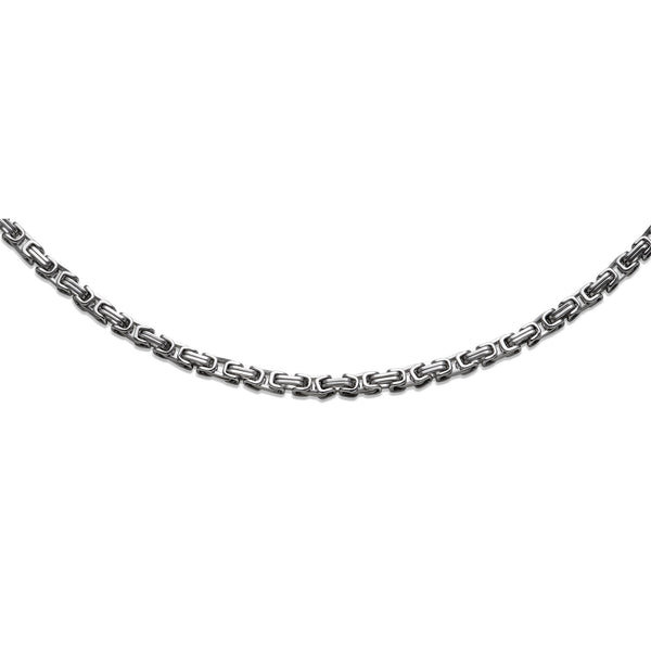 Unique & Co Men's Steel Byzantine Necklace LAK-238 link