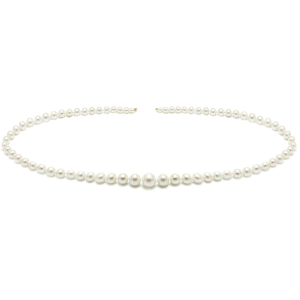 Graduated Cultured Fresh Water Pearl Necklace