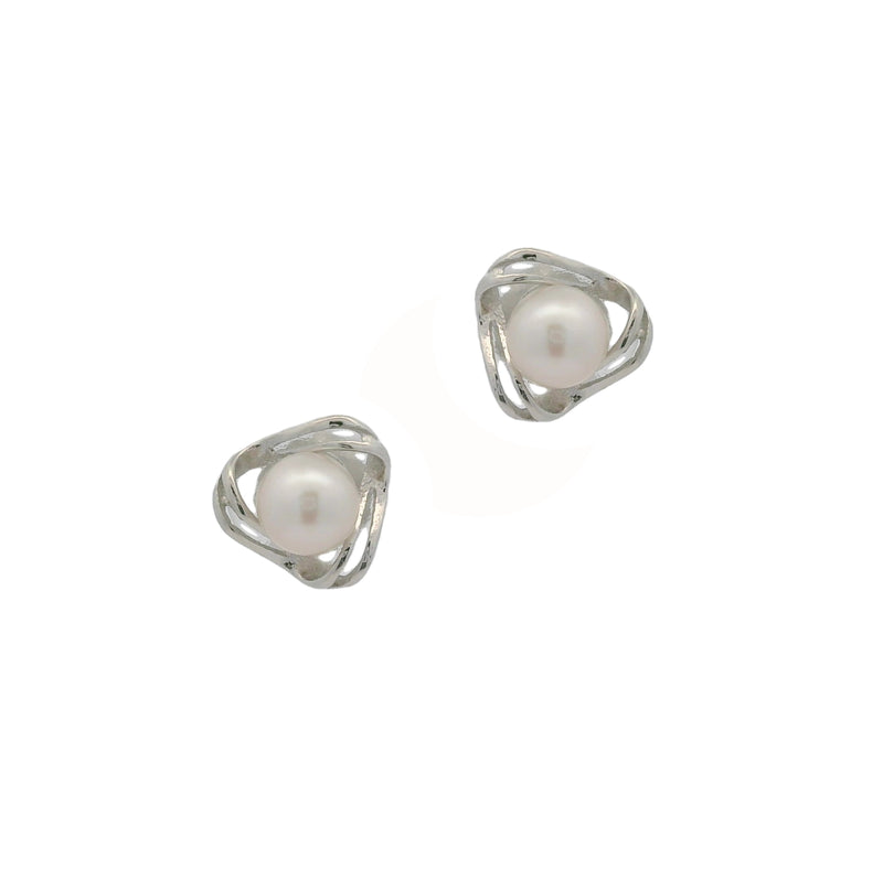 Silver Pearl Earrings