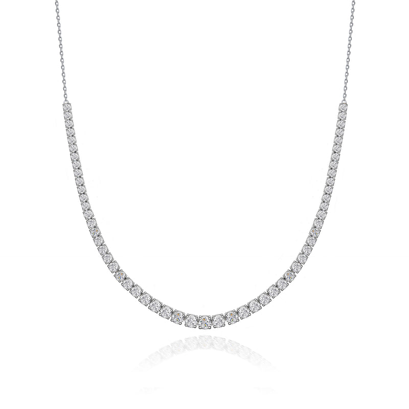 Real Effect CZ Graduated Row Necklace RE54424