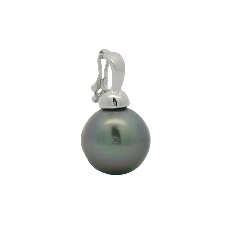 9ct White Gold Tahitian Pearl Enhancer