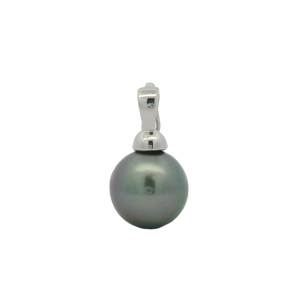 9ct White Gold Tahitian Pearl Enhancer